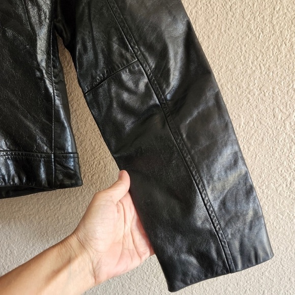 Vintage The Limited Leather Moto jacket | size medium - Picture 6 of 7
